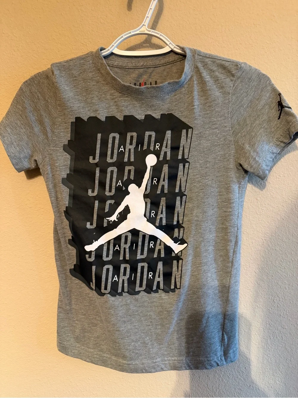 Jordan Grey Short Sleeve Jumpman Graphic Tee